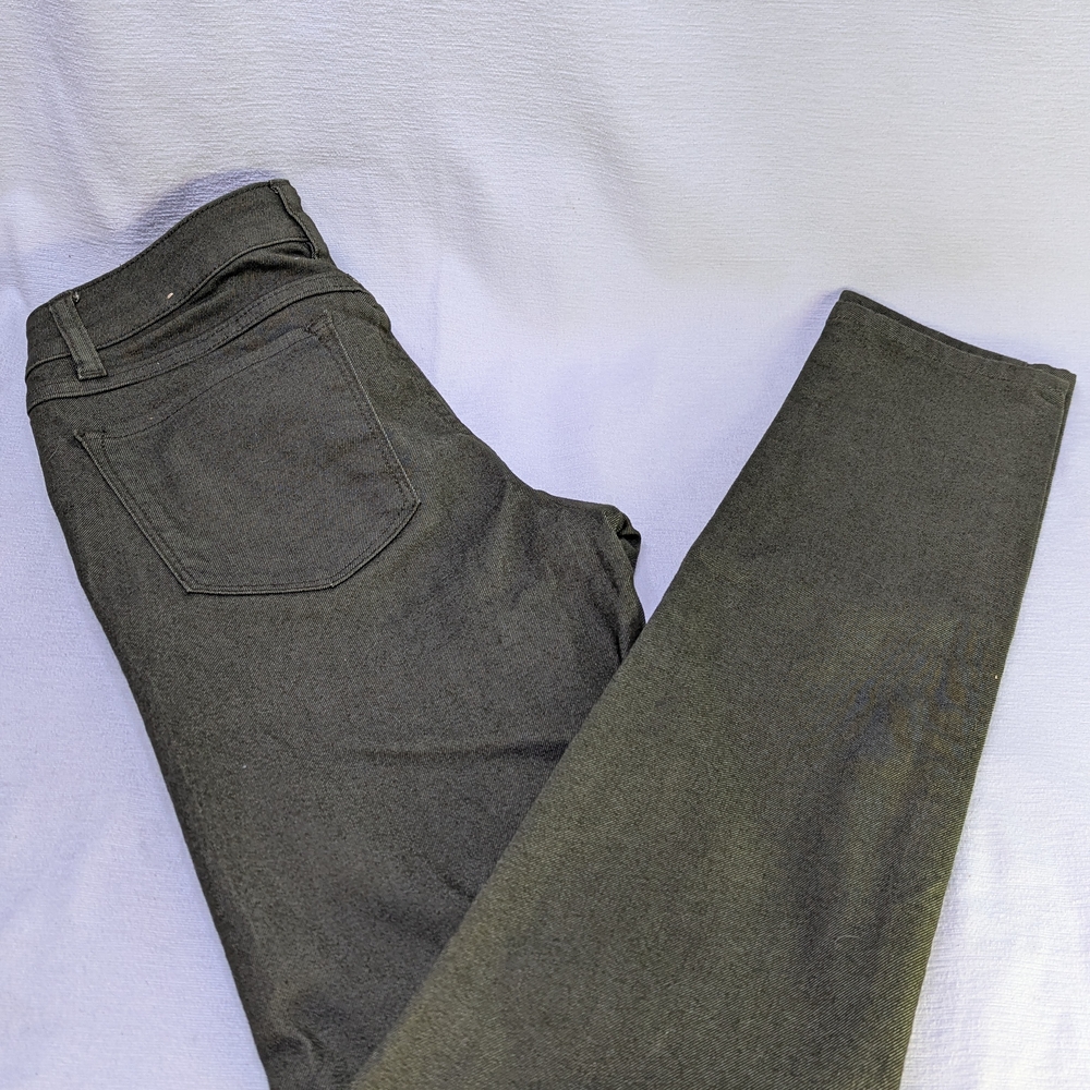 PrAna Kara Low Rise Slim Fit Tapered Leg Olive Green Jeans Size 0/24